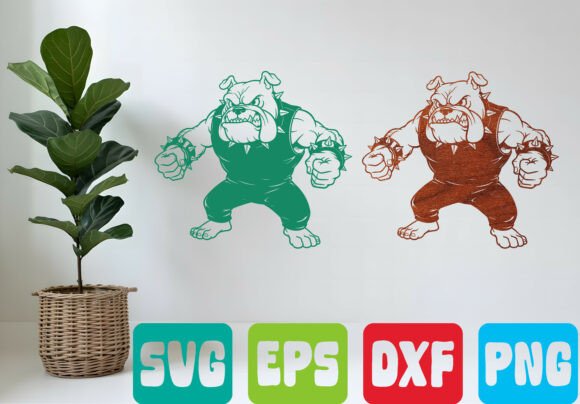 Angry Bulldog SVG Mascot: Bold Design for Modern Brands