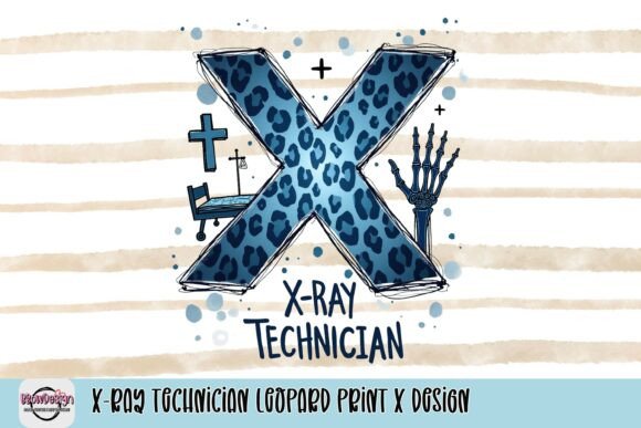 Bold Visual Identity: The X-Ray Technician Leopard Print X Design