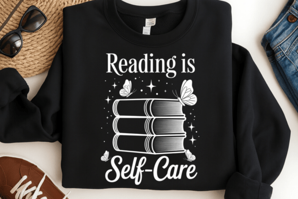 Book Lover Self Care PNG Design: A Design Asset for Modern Creatives