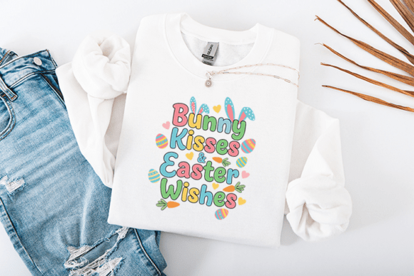 Bunny Kisses & Easter Wishes: A Sweet Design for Spring