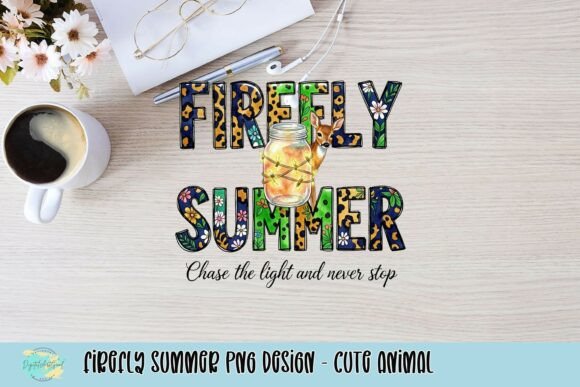 Enchanting Firefly Summer PNG: Whimsical Animal Design