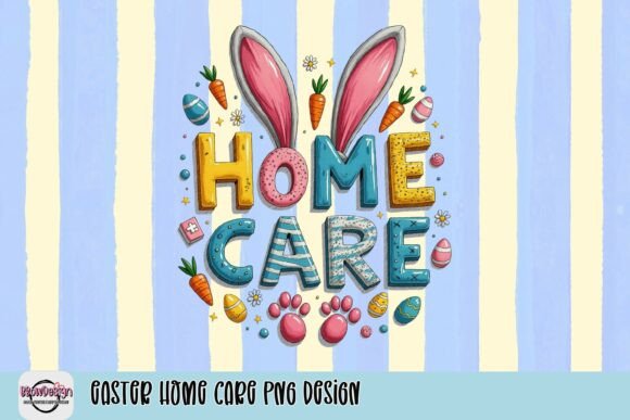Festive Design Asset: Easter Home Care PNG