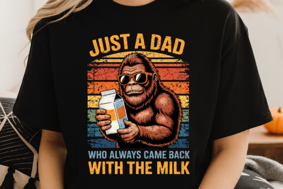 Funny Dad Bigfoot PNG Design: A Retro Graphic for Modern Humor