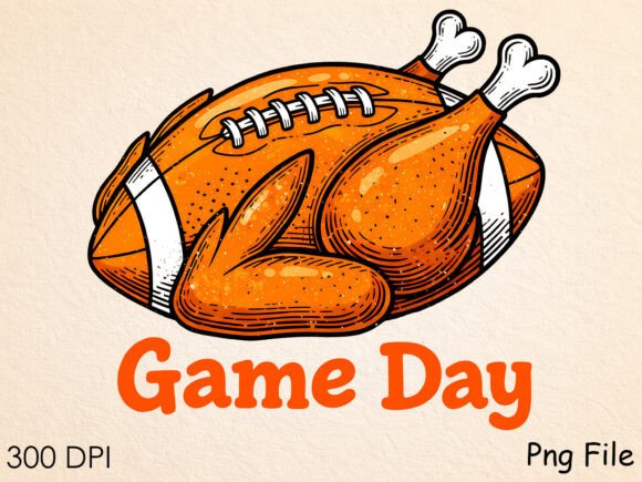 Funny Game Day Chicken Football Design for Creative Projects