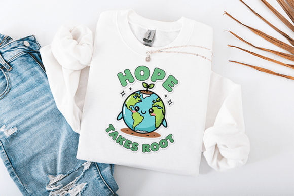 Hope Takes Root: Adorable Earth Day Design for Creative Projects