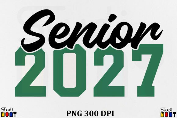 Senior 2027 Varsity Design Retro PNG: A Creative Asset