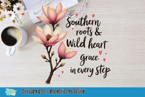 Southern Roots Magnolia PNG: A Design Asset for Timeless Elegance