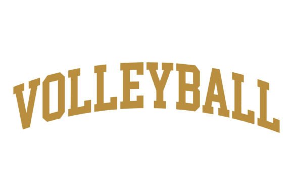 Volleyball Varsity Typography Design: Score Big with Impactful Graphics